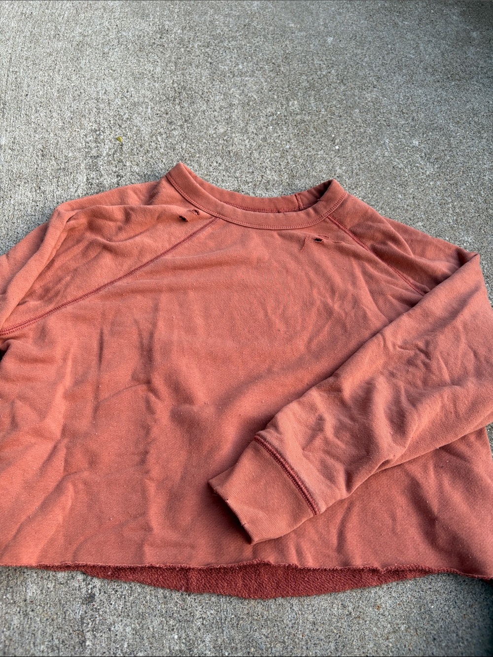 aerie Women's Rust Crewneck Pullover